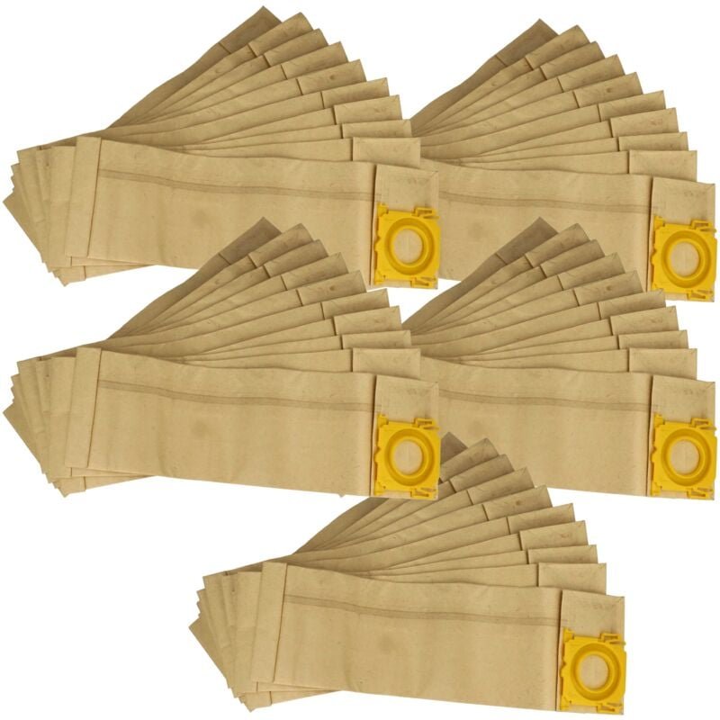 vhbw 50x Staubsaugerbeutel kompatibel mit Sebo 470 Electronic, Air belt C, Airbelt C 2.1 Staubsauger - Papier, 23,5cm x ...