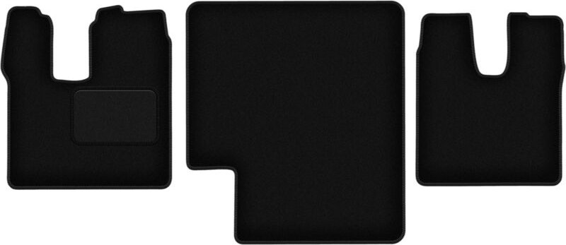 Vordermatten schwarz für: MAN TGL / TGM schmal, Schlafkabine 3-teilig (2005-)