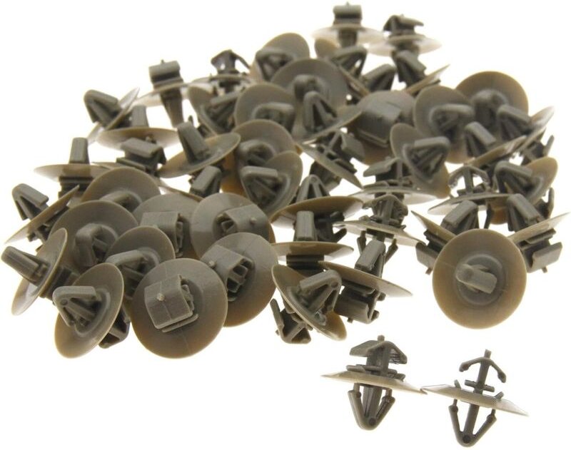 50 Stück Autotür-Seitenverkleidungs-Clips aus Kunststoff, kompatibel mit Renault Master - Ahlsen