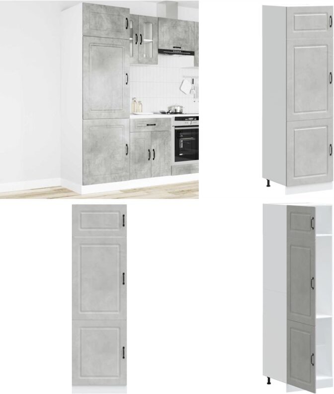 Küchenschrank Kalmar Betongrau Holzwerkstoff - Vidaxl