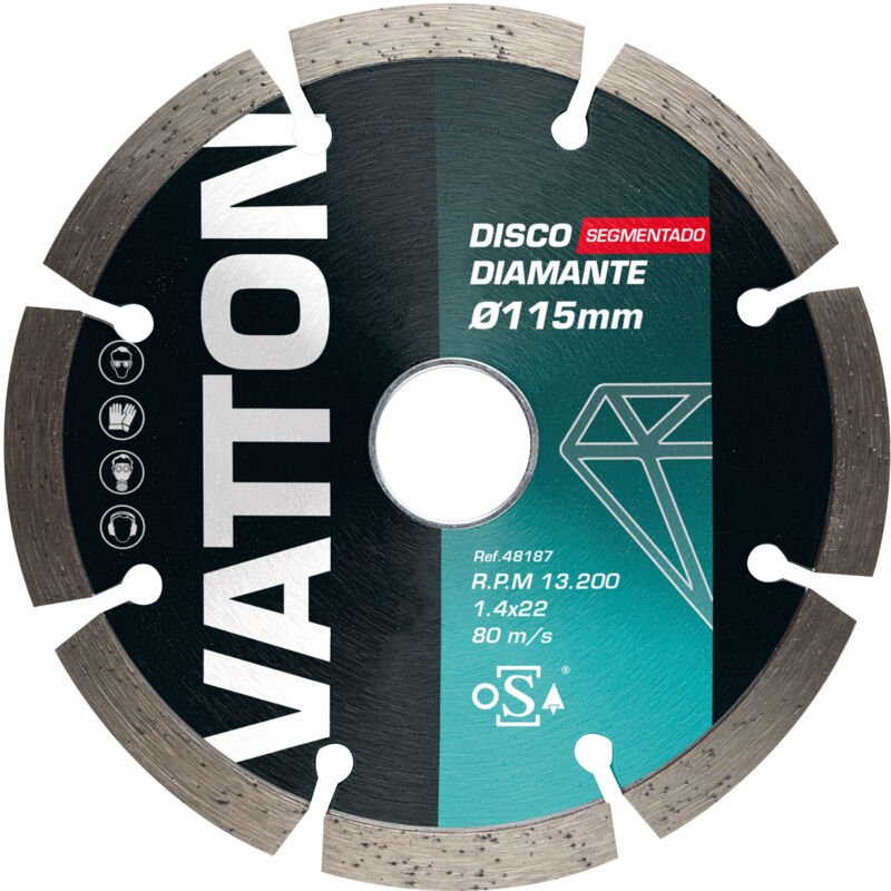 Alfa Dyser - Segmentierte Diamantscheibe 115 mm