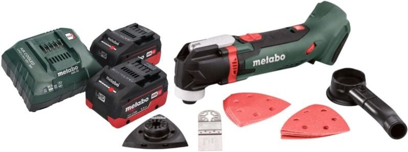 Metabo MT 18 LTX Akku Multitool 18 V OIS / Starlock + 2x LiHD Akku 5,5 Ah + Ladegerät
