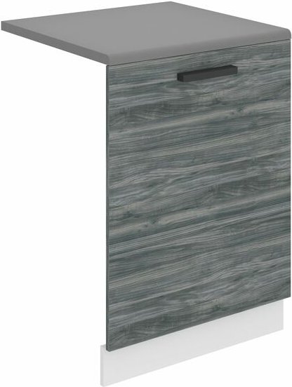 Frontblende für Geschirrspüler 60 cm Küche Frontplatte für Spülmaschine mit Griff mit Sockelleiste 60 x 71,5 x 1,6 cm Gl...