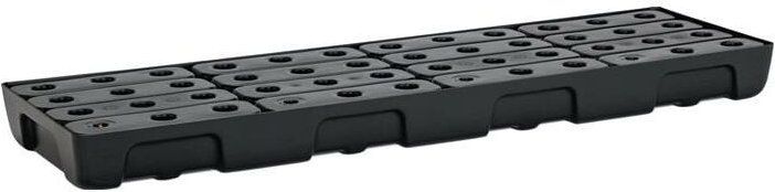 CEMO Auffangwanne 28 l L1295xB395xH95mm Polyethylen mit PE-Rost und Leckanzeiger