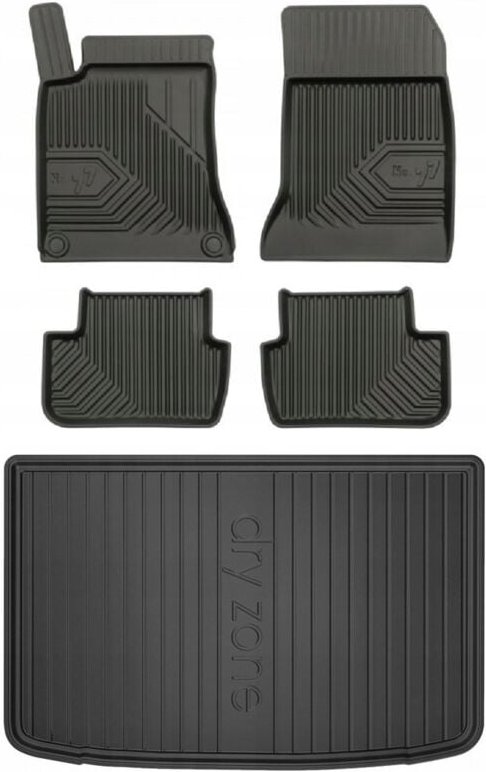 SET 77 Fußmatten und Fußmatten Mercedes A W176 Schrägheck 2012-2018