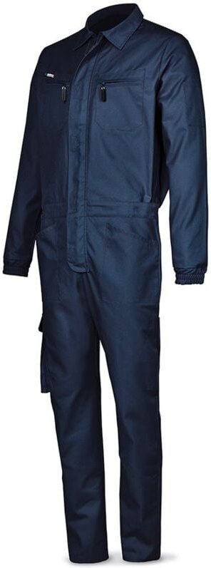 The Safe Company Baumwoll-Arbeitsoverall in Marineblau – Größe 62 (488-BATOP62)