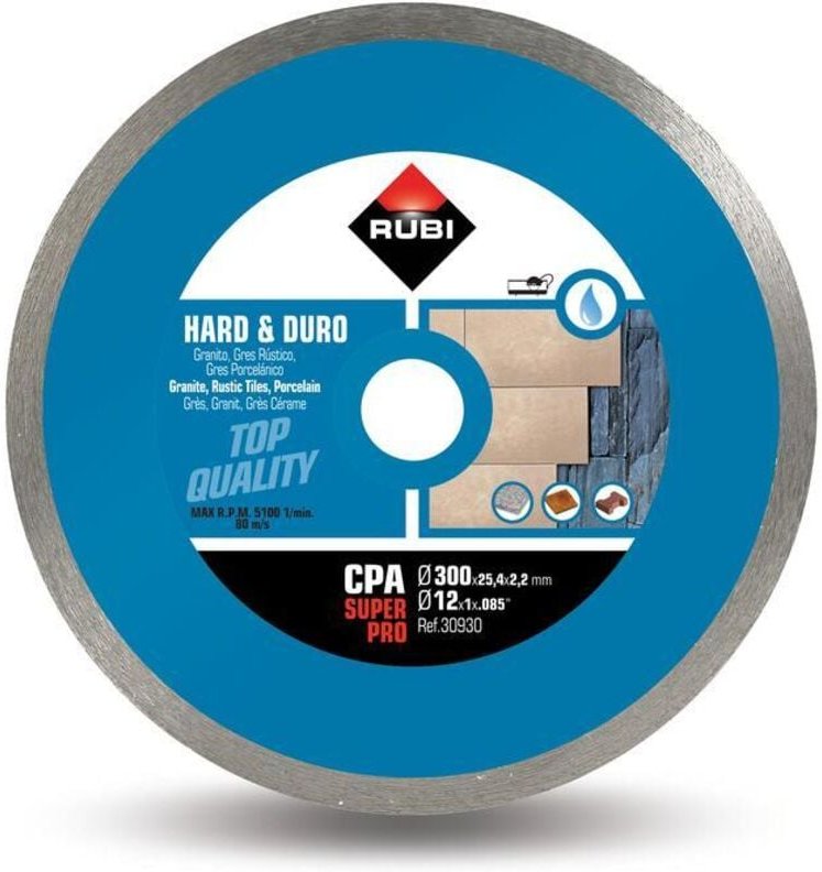 Diamanttrennscheibe für harte Materialien kontinuierlich cpa 300 superpro RUBI - 30930