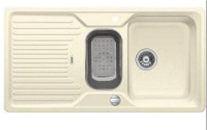 Jasmin manuelles einbauwaschbecken 60 cm mit siphon Blanco 510560