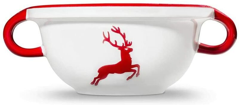 Thumbnail - Gmundner Keramik - Rubinroter, Hirsch Weitling (ø 17cm)