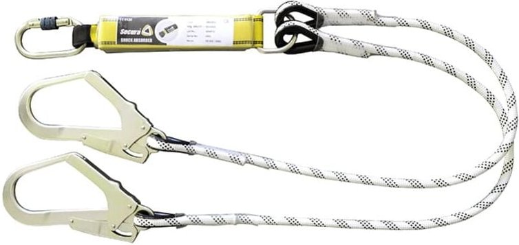 Doppeltes Nicht Regulierbares Verbindungsmittel 1,5m + Energieabsorber Ref. 3801 Levac - 3801b15