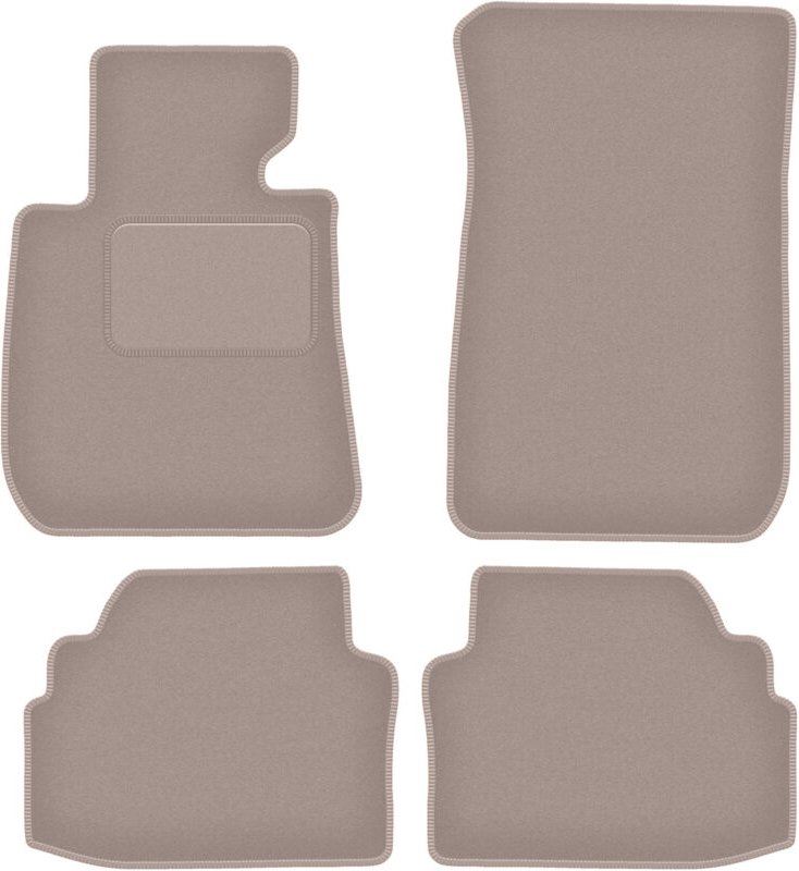 Beige Velours-Fußmatten für: BMW 3 E92 Coupé (2004-2011)