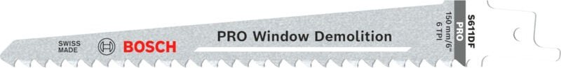 Bosch - pro Window Demolition S611DF Säbelsägeblatt, 1,25 x 19 x 150 mm, 2 Stück