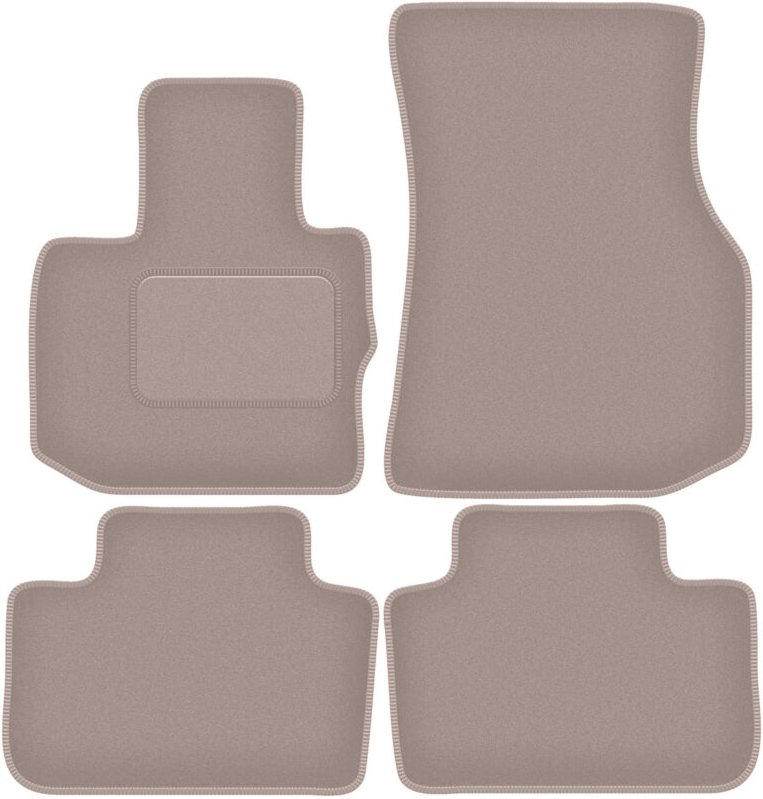 Beige Velours-Fußmatten für: BMW X4 G02 SUV (2018-)