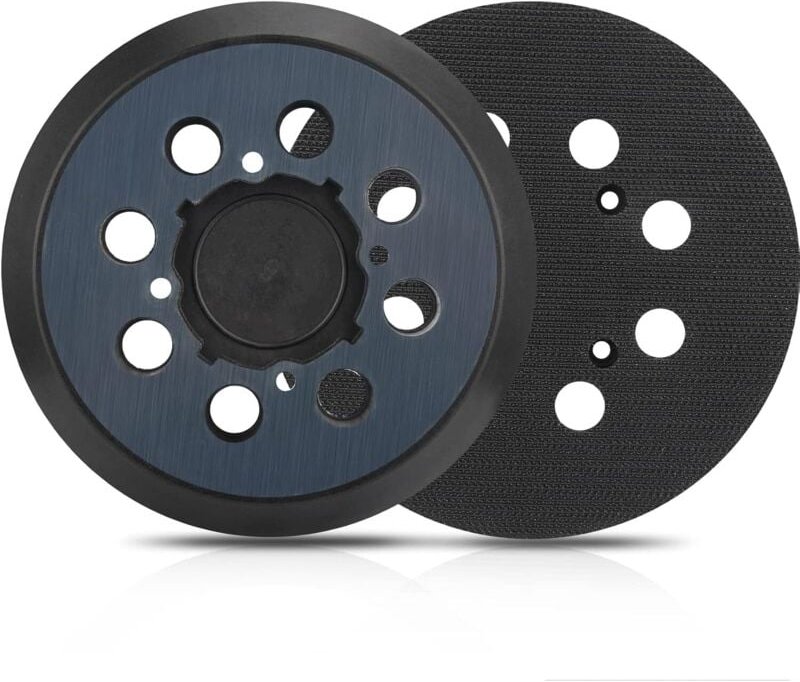 Schleifpad für Dewalt, 2er-Pack, 12,7 cm, 8-Loch-Klett-Exzenterschleifer-Pad, Ersatz für DeWalt DWE6421 6421K DWE6423 64...