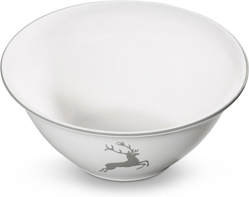 Gmundner Keramik - Grauer Hirsch, Salatschüssel (ø 33cm)