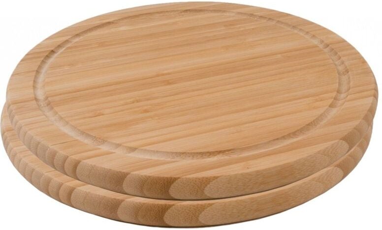 2er-Set Bambus Schneidebrett Frühstücksbrett Bambusbrett Stullenbrett neu