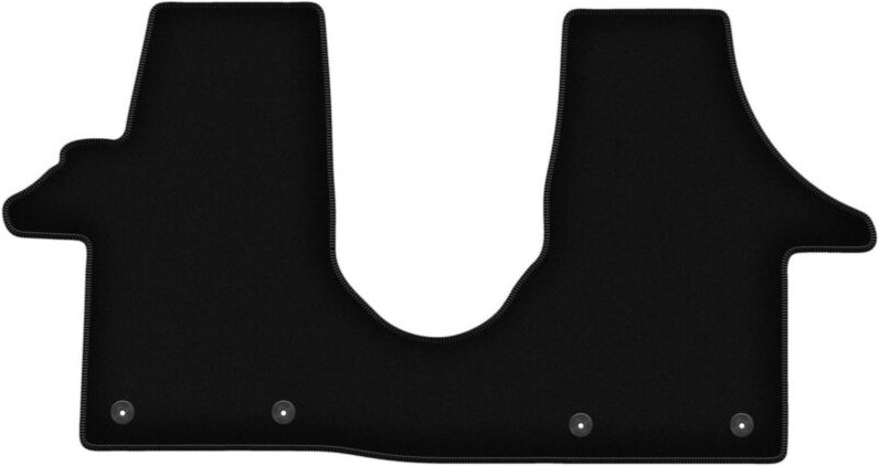BASIC schwarze Veloursmatten für: Volkswagen Transporter T5 Kastenwagen (2003-2015)