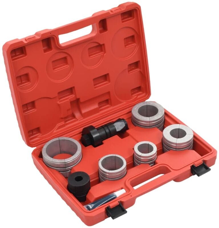 8-tlg. Rohraufweiter-Set Kohlenstoffstahl und Aluminium - Vidaxl