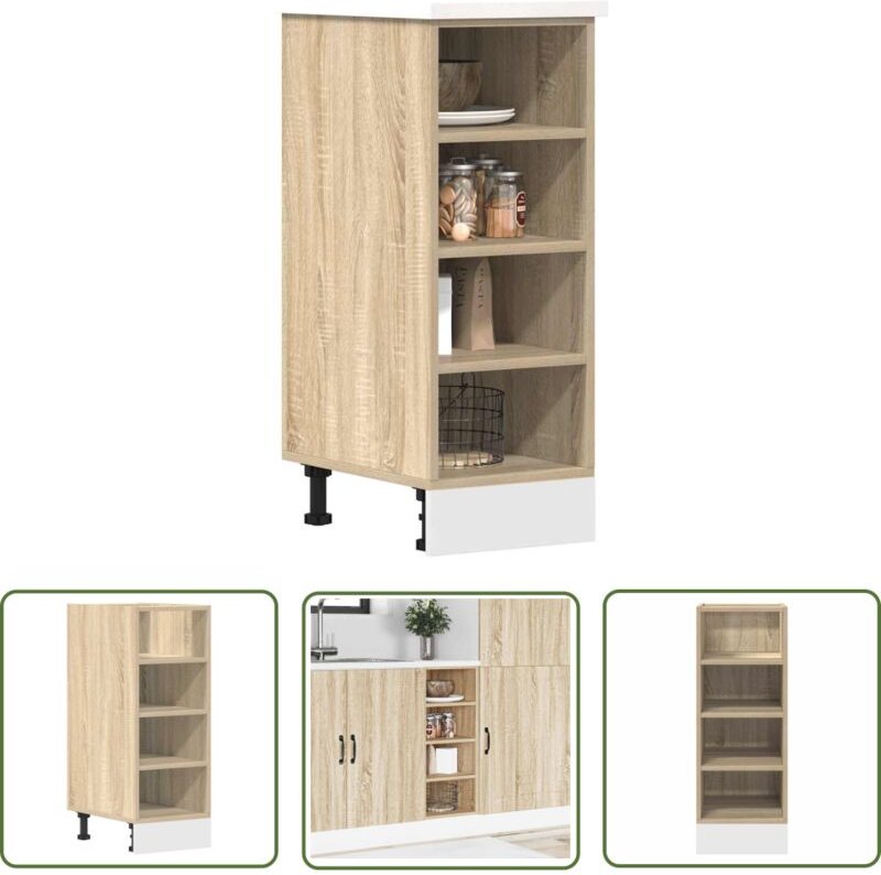 The Living Store - vidaXL Unterschrank Sonoma-Eiche 30x44,5x81,5 cm Holzwerkstoff