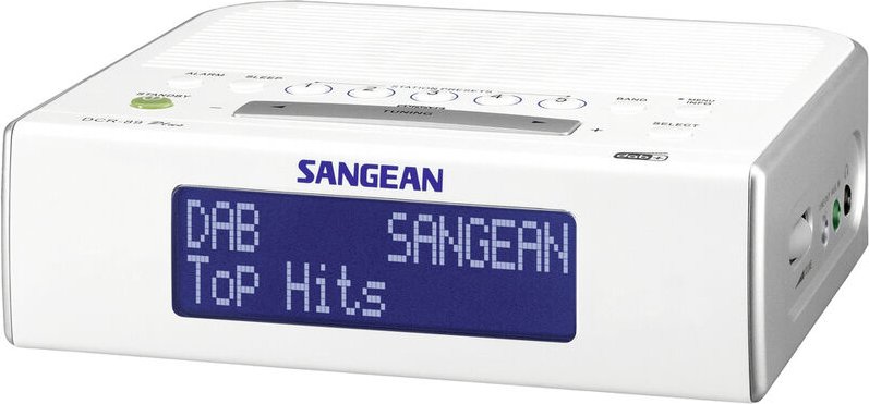 DCR-89+ Radiowecker dab+, ukw aux Weiß - Sangean
