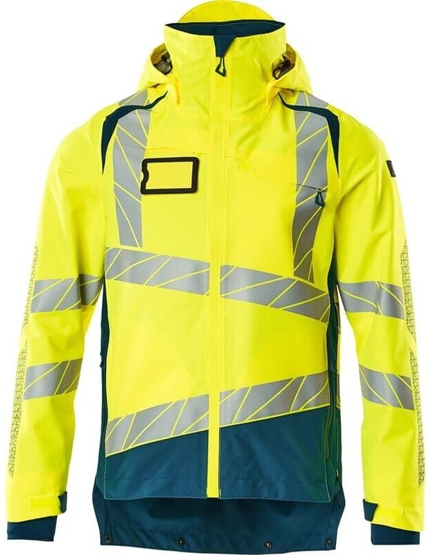 Hard Shell Jacke mit leichtem Futter Jacke 19301 Gr. xl, hi-vis gelb/dunkelpetroleum - Mascot