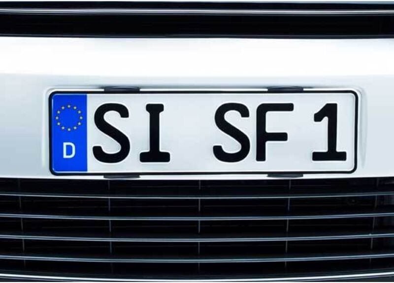 Simple-Fix Kunststoff Kennzeichenhalter Schwarz - Hp Autozubehör