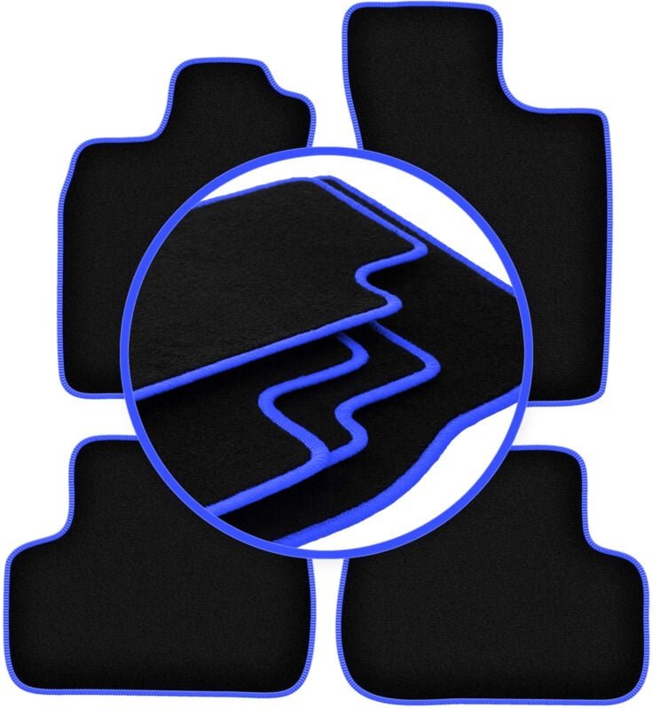 CARLUX-BLUE Autofußmatten für: Renault Twingo I Fließheck (1993-2006)