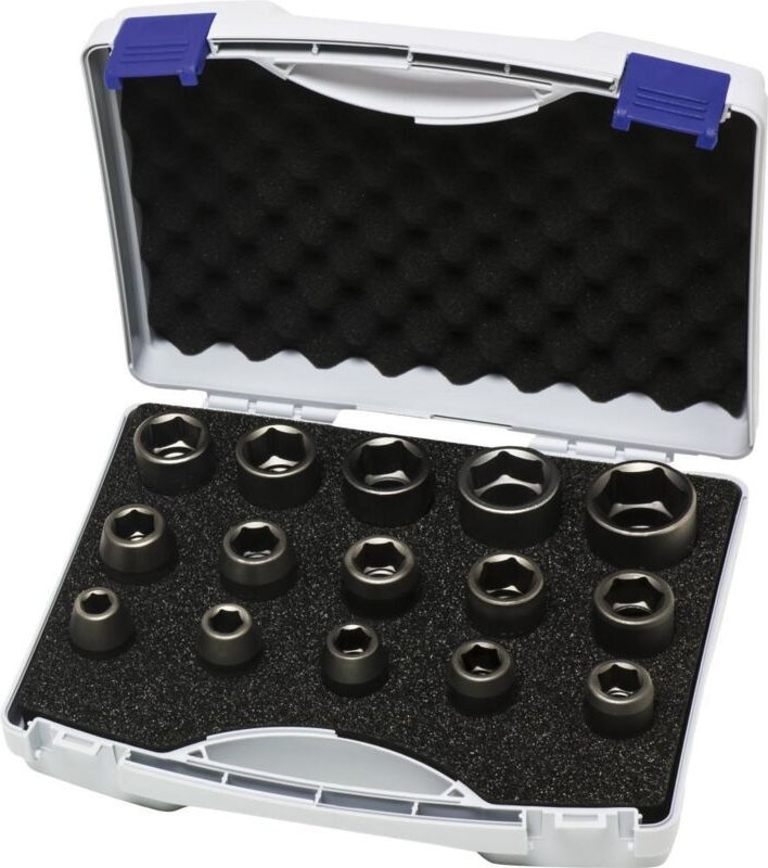 ASW - Kraftsteckschlüsselsatz 720 KS15 15-tlg.1/2 Zoll 6-kant