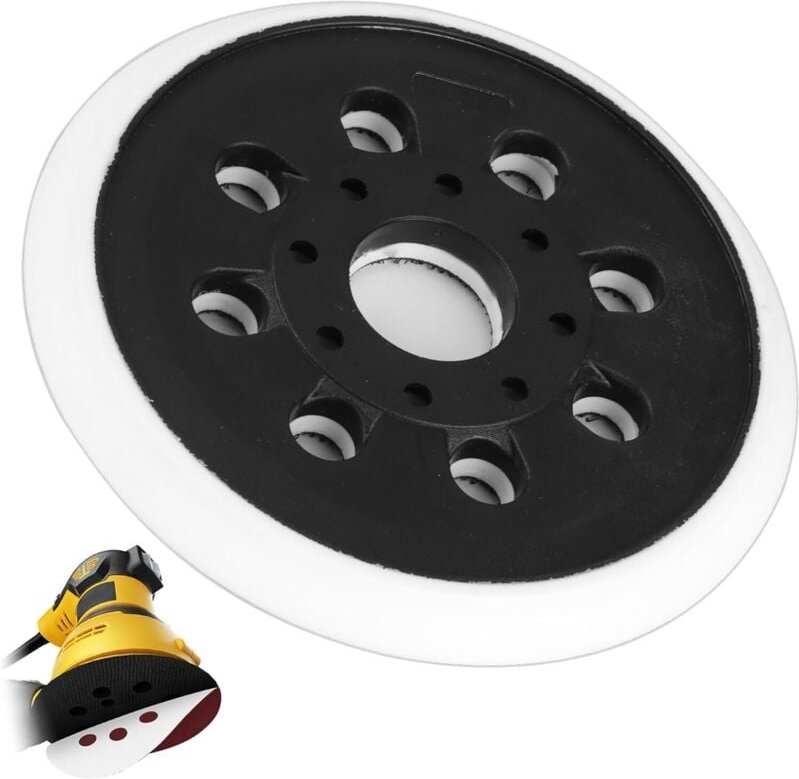 125 mm Schleifpad für Bosch GEX125-1AE, professionelles 8-Loch-Schleifpad, Schleif- und Polierscheibe, Zubehör