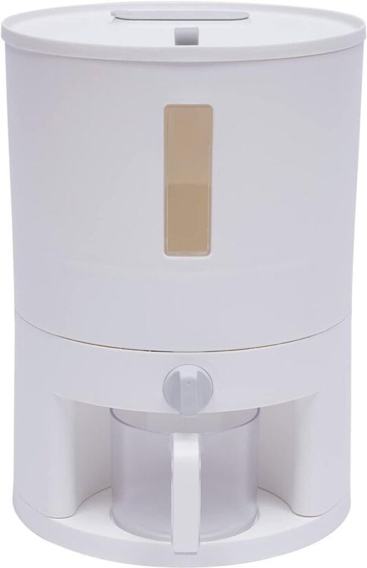 6 kg Reisbehälter Dispenser Kunststoff Reiskübel Aufbewahrungsbox Versiegelter Getreidebehälter W/cup für Reis Eimer Rei...