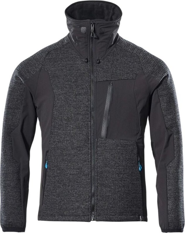 Arbeitsstrickjacke mit Reißverschluss Mascot Advanced - Dreilagig - 17105-309-Schwarz-XS