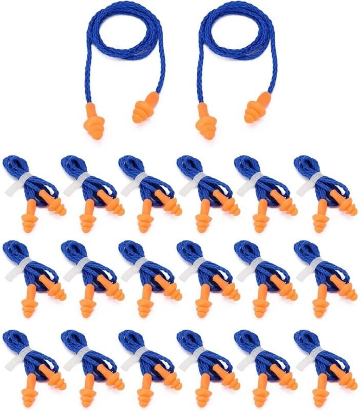 SHINING HOUSE Ohrstöpsel zum Schlafen, 20 Paar Ohrstöpsel mit Geräuschunterdrückung, 3 m Ohrstöpsel zum Schlafen, wieder...