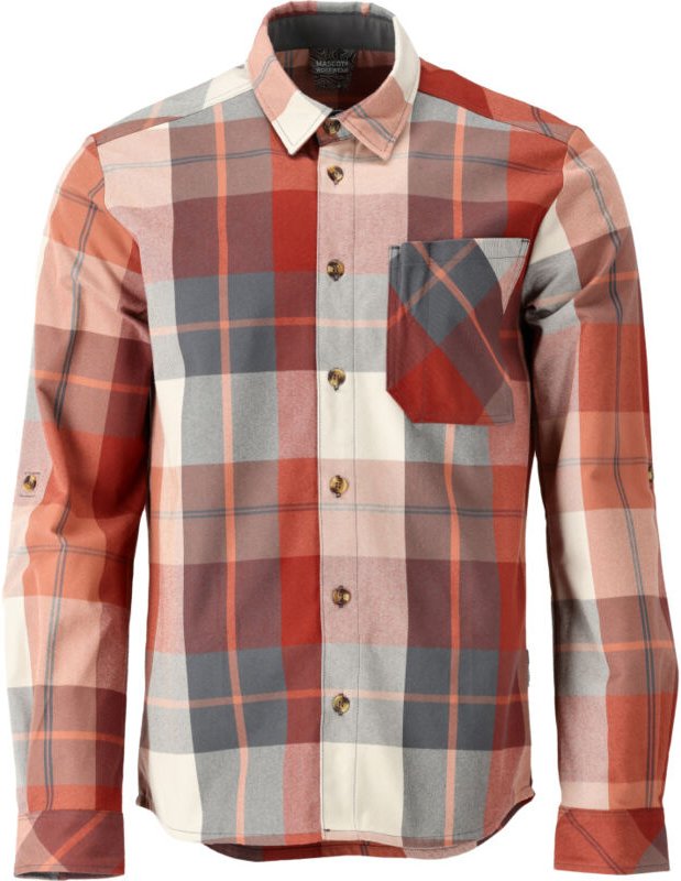Mascot Hemd aus Flanell, kariert Gr. L, Herbstrot-kariert