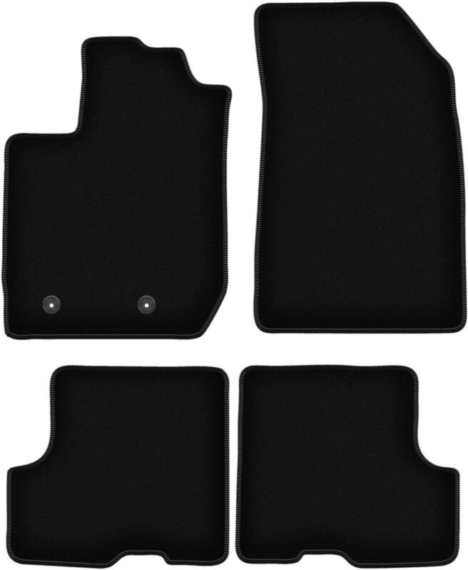 BASIC schwarze Veloursmatten für: Dacia Duster II 2WD SUV (2018-)
