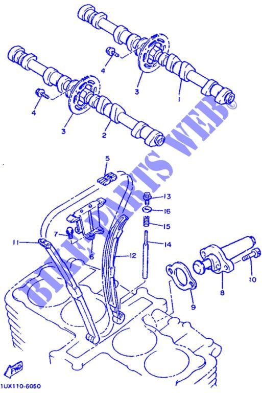 36Y-12252-03 – Kettendämpfer 2 – fj 1200 86–92 - Yamaha