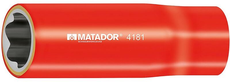 Steckschlüssel-Einsatz, lang, isoliert, 12,5 mm (1/2"): 18 m