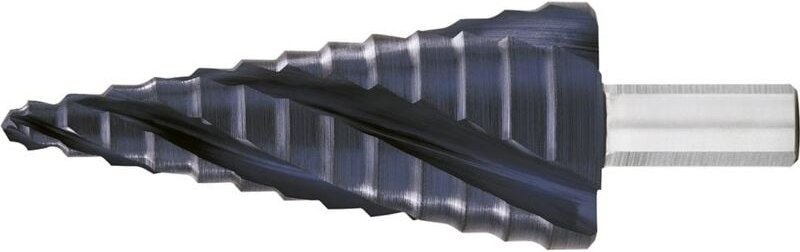 Thumbnail - Stufenbohrer hss TiAlN 4-fach Spiralnute 6-30mm exact