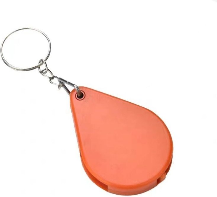 Sollbry - 2er-Pack tragbare Taschenlupe, Mini-Klapplupe, zum Lesen und Überprüfen von Schmuck bei Sehbehinderten (rot, 9...