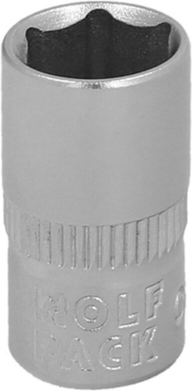 1/4' Sechskant-Steckschlüssel 7 mm. 6-seitiges Profil. Chrom-Vanadium-Stahl, runde Kanten