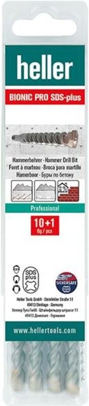 Heller - Hammerbohrer SDS-plus Bionic Pro 12x160/100mm 10+1 Multipack