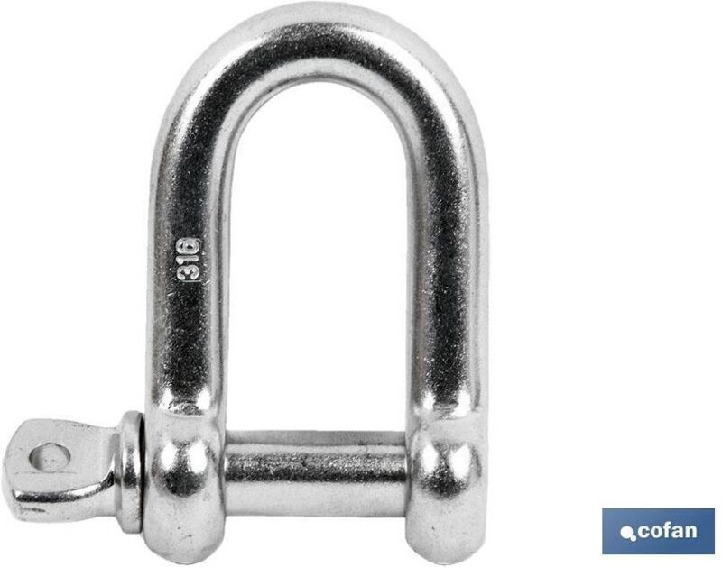 Gerader Schäkel M-14, verzinkt