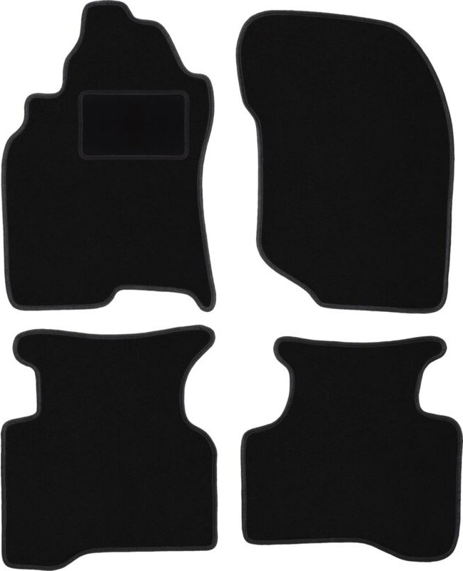 Schwarze Veloursmatten für: Nissan X-Trail I T30 SUV (2001-2007)