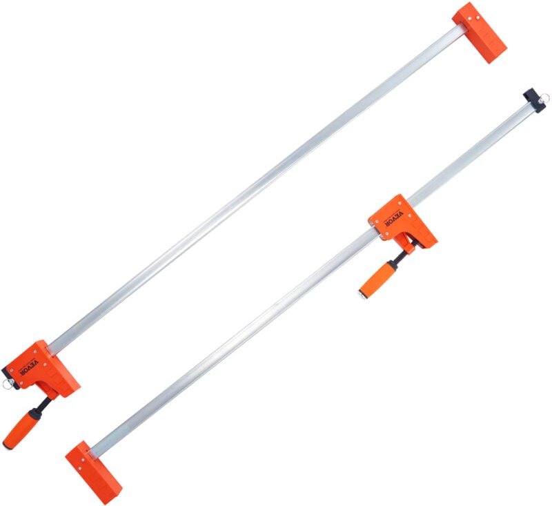 Thumbnail - VEVOR Stangenklemmen für die Holzbearbeitung, 2er-Pack Parallelklemmen-Set 127 cm, F-Klemme mit 500 kg Belastungsgrenze,...