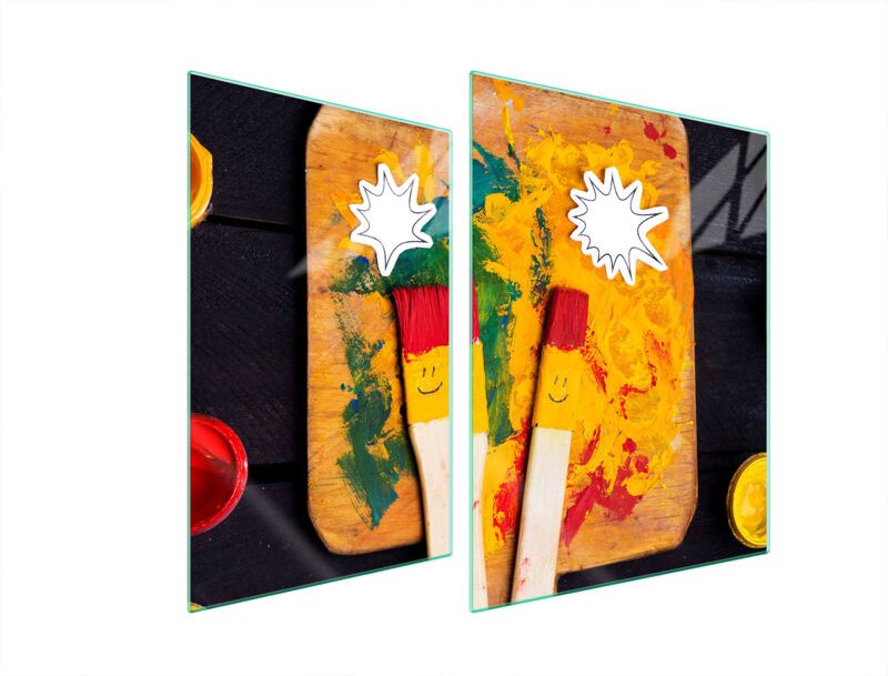 GLASSCHUTZPLATTE FÜR HERD 70x52 SMILE