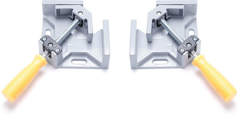 Stück Winkelklemme, 90 Grad perfekte Winkelklemme, 2 verstellbare Griffe, Spannschraubstock für Tischlerarbeiten, Handwe...