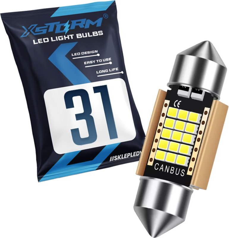 LED-Röhre, 31 mm, C3W, C5W, XSTORM, 21 SMD, CANBUS