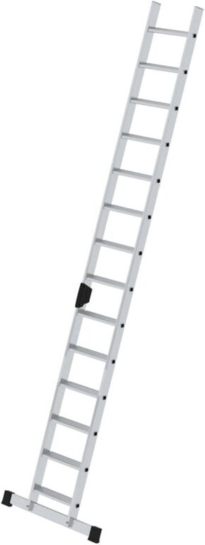 Stufen-Anlegeleiter mit Standard-Traverse 14-Stufen - 040614 - Günzburger Steigtechnik