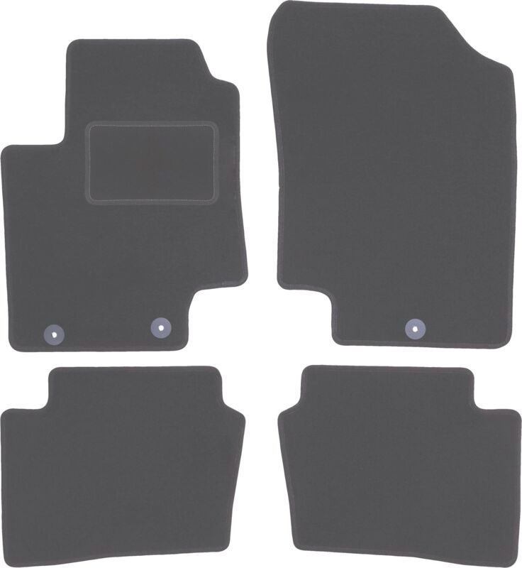 Graphit-Fußmatten für: Kia Rio II DE Fließheck (2005-2011)