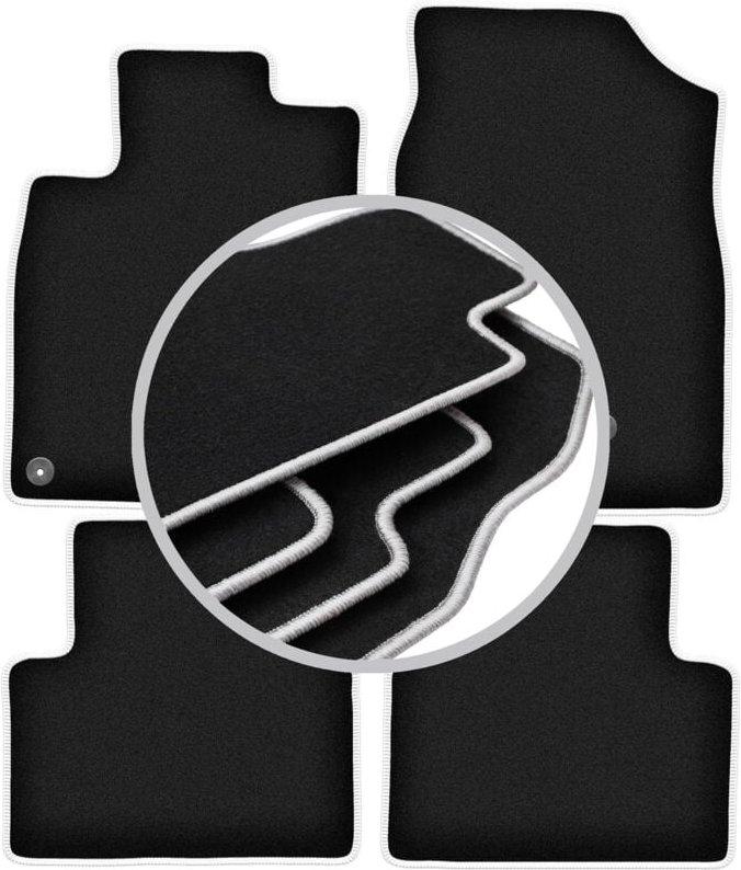 CARLUX-SILVER Autofußmatten für: Honda Civic X Fließheck (2017-)