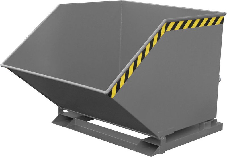 Bauer Späne-Kippmulde SKK 1000, lackiert, Mausgrau